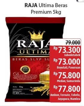 Promo Harga Raja Ultima Beras Slyp Super 5000 gr - Alfamidi