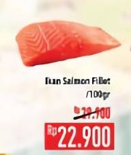 Promo Harga Salmon Fillet per 100 gr - Hypermart