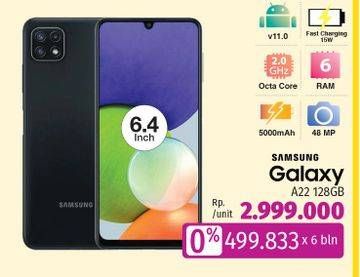 Promo Harga SAMSUNG Galaxy A22 5G  - LotteMart