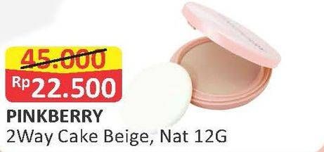Promo Harga PINKBERRY Two Way Cake Beige, Nat 12 gr - Alfamart
