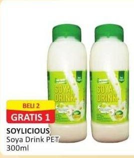 Promo Harga SOYLICIOUS Susu Kacang Kedelai 300 ml - Alfamart