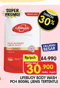 Promo Harga Lifebuoy Body Wash 800 ml - Superindo