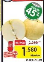 Promo Harga Pear Century per 100 gr - Superindo