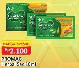 Promo Harga PROMAG Gazero Herbal 10 ml - Alfamart