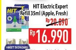 Promo Harga HIT Expert Refill Apple, Fresh 35 ml - Hypermart