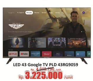 Promo Harga Polytron Smart Cinemax Google TV 43 Inch – PLD 43RG9059  - Hari Hari