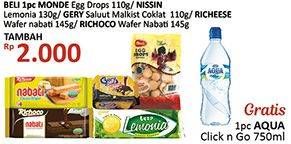 Promo Harga MONDE Egg Drops/NISSIN Lemonia/GERY Saluut Malkist/RICHEESE Nabati/RICHOCO Nabati  - Alfamidi