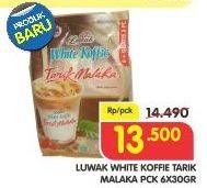 Promo Harga Luwak White Koffie per 6 sachet 30 gr - Superindo