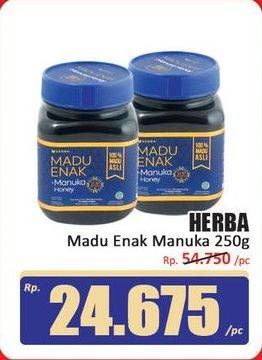 Promo Harga Herba Madu Enak Manuka Honey 250 gr - Hari Hari