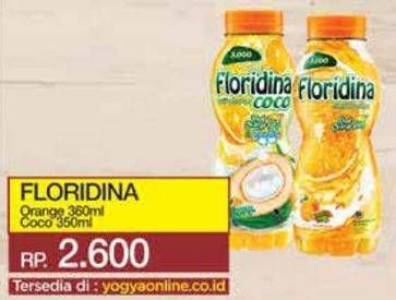 Promo Harga FLORIDINA Juice Pulp Orange Orange, Coco 350 ml - Yogya