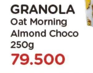 Promo Harga OAT MORNING Granola Almond Choco 250 gr - Watsons