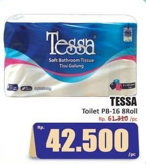 Promo Harga Tessa Toilet Tissue PB-16 8 roll - Hari Hari