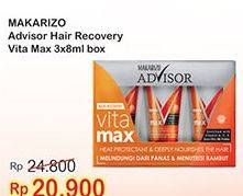 Promo Harga MAKARIZO Hair Recovery Vitamax per 3 pcs 8 ml - Indomaret