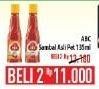 Promo Harga ABC Sambal Asli per 2 botol 135 ml - Hypermart