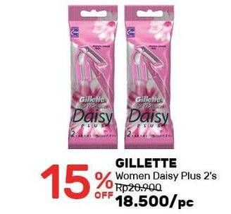 Promo Harga GILLETTE Daisy Plus 2 pcs - Guardian