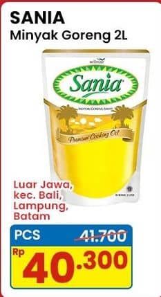 Promo Harga Sania Minyak Goreng 2000 ml - Indomaret