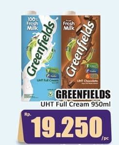 Promo Harga Greenfields UHT Full Cream 1000 ml - Hari Hari