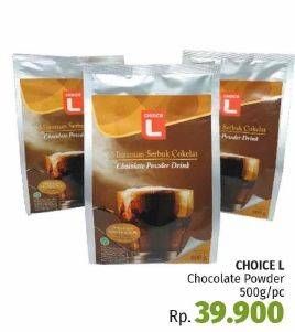 Promo Harga Choice L Chocolate Powder Drink 500 gr - LotteMart