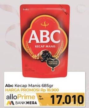 Promo Harga ABC Kecap Manis 700 ml - Carrefour