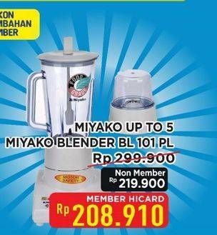 Promo Harga Miyako BL-101 PL Blender 1L 1000 ml - Hypermart