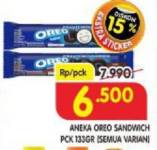 Promo Harga OREO Biskuit Sandwich All Variants 133 gr - Superindo