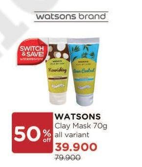 Promo Harga WATSONS Clay Mask All Variants 70 gr - Watsons