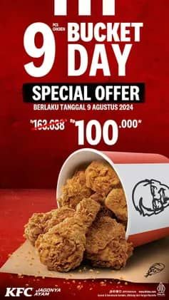 Promo Harga 9 Bucket Day  - KFC