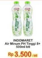 Promo Harga INDOMARET Air Minum pH 8+ All Variants 500 ml - Indomaret