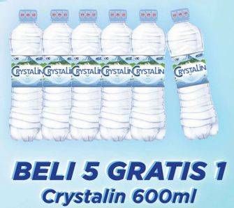 Promo Harga CRYSTALLINE Air Mineral 600 ml - Hypermart