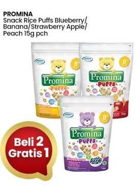 Promo Harga Promina Puffs Blueberry, Pisang, Strawberry Apple, Peach 15 gr - Indomaret