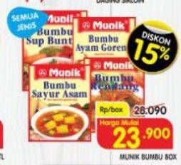 Promo Harga Munik Bumbu All Variants  - Superindo