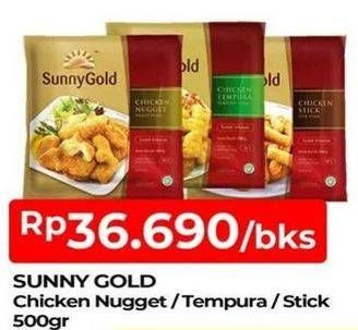 Promo Harga SUNNY GOLD Chicken Nugget / Tempura / Stick  - TIP TOP