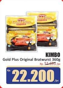 Promo Harga Kimbo Gold Plus Bratwurst Original 360 gr - Hari Hari