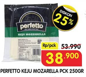 Promo Harga Perfetto Keju Mozzarella 250 gr - Superindo