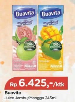 Promo Harga Buavita Fresh Juice Guava, Mango 250 ml - TIP TOP