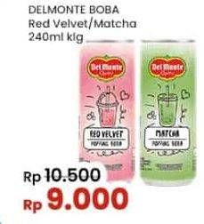 Promo Harga Del Monte Boba Drink Red Velvet, Matcha 240 ml - Indomaret