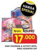 Promo Harga DADI Coloring & Activity Boys, Girls Assorted  - Superindo