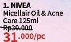 Promo Harga Nivea MicellAir Skin Breathe Micellar Water Oil Acne Care 125 ml - Guardian