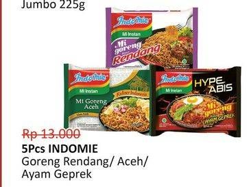 Promo Harga INDOMIE Mi Goreng Rendang, Aceh, Ayam Geprek per 5 pcs - Alfamidi