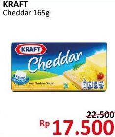 Promo Harga KRAFT Cheese Cheddar 165 gr - Alfamidi