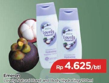 Promo Harga EMERON Lovely Naturals Hand Body Lotion 200 ml - TIP TOP