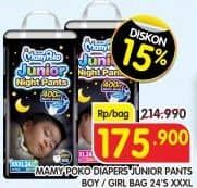 Promo Harga Mamy Poko Pants Junior Night XXXL24 24 pcs - Superindo