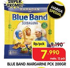 Promo Harga Blue Band Margarine Serbaguna 200 gr - Superindo