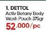 Promo Harga Dettol Body Wash Activ Botany Green Tea Bergamot 370 ml - Guardian