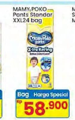 Promo Harga Mamy Poko Pants Xtra Kering XXL24 24 pcs - Indomaret