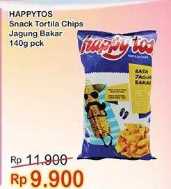 Promo Harga HAPPY TOS Tortilla Chips Jagung Bakar 140 gr - Indomaret
