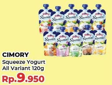 Promo Harga CIMORY Squeeze Yogurt All Variants 120 gr - Yogya