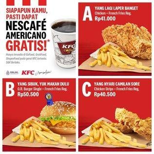 Promo Harga KFC Chicken + French Fries Reg  - KFC