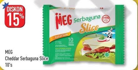 Promo Harga MEG Keju Serbaguna Slice 10 pcs - Hypermart