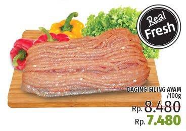 Promo Harga Daging Giling Ayam per 100 gr - LotteMart